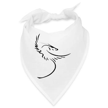 drache figur mythos dragonfly dachensymbol phoenix - Bandana - Weiß - Vorne