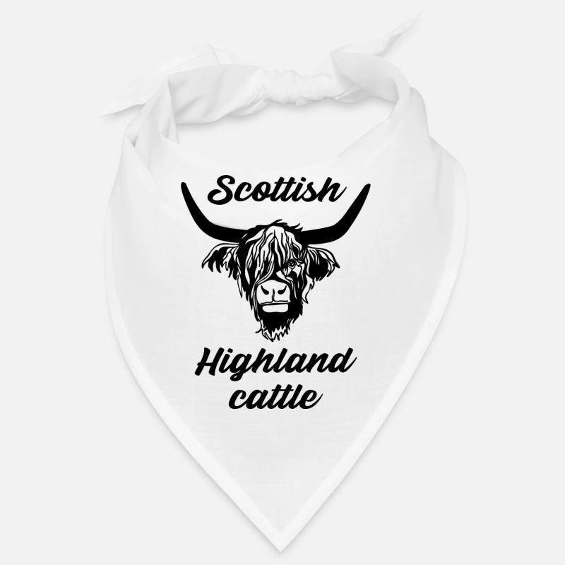 Scottish Highland Cattle Vache Ecosse Bovins Bandana