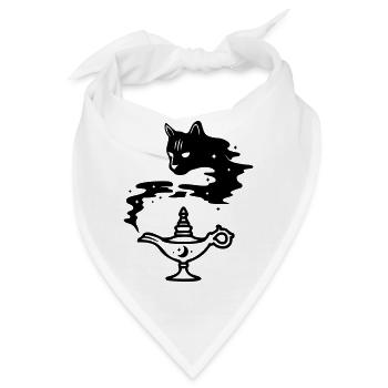 Wunderlampe Katze - Bandana - Weiß - Vorne