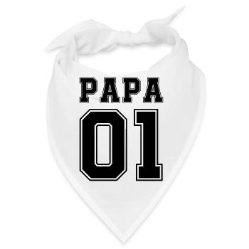 Papa 01 - Bandana - Weiß - Vorne