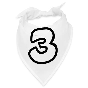 3 - Bandana - Weiß - Vorne