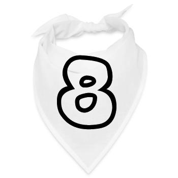 8 - Bandana - Weiß - Vorne
