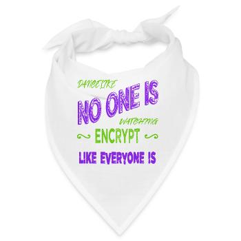 happy anonymous hacker awesome bday gamer - Bandana - Weiß - Vorne