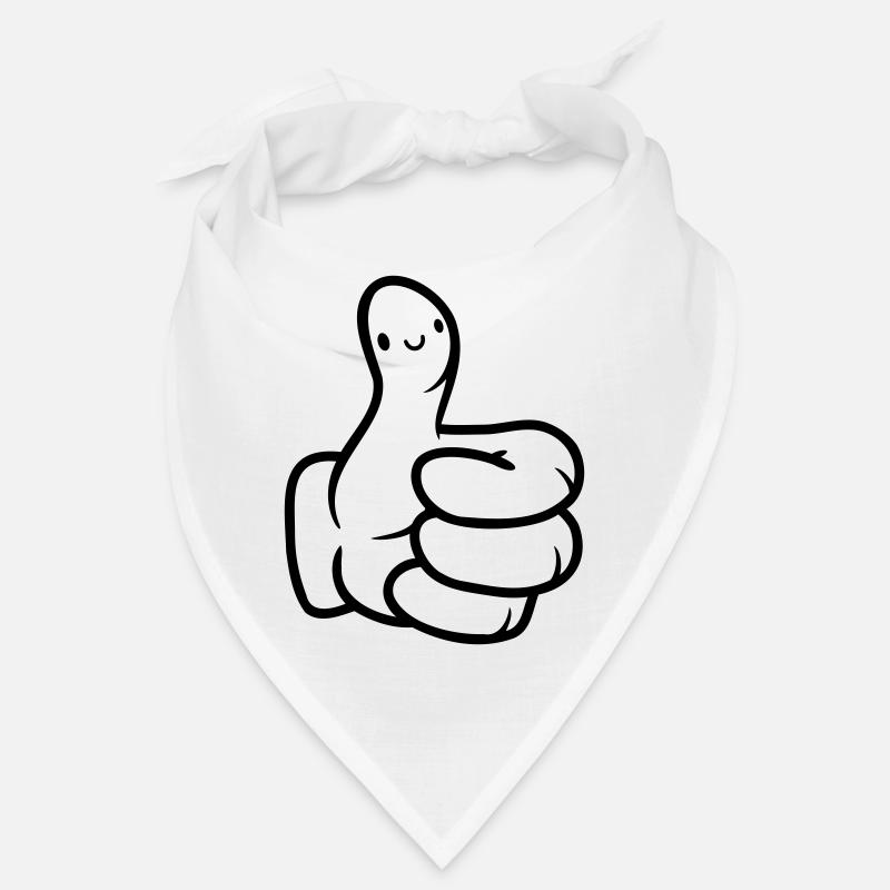 Mignon Visage Main Pouce Bandana