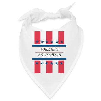 Vallejo Kalifornien - Bandana - Weiß - Vorne