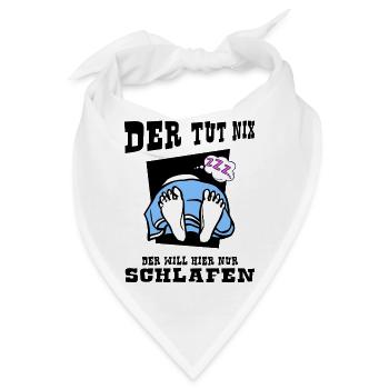 schlafmodus "der tut nix" napping schlafmütze - Bandana - Weiß - Vorne
