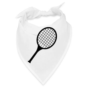 Badmintonschläger-Logo - Bandana - Weiß - Vorne