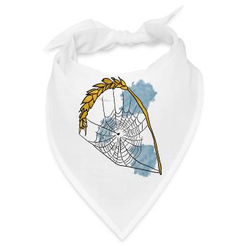 Spinnennetz - Bandana - Weiß - Vorne