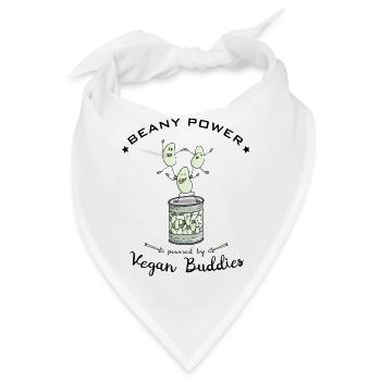 Bohnen Soja vegane Proteine - Bandana - Weiß - Vorne