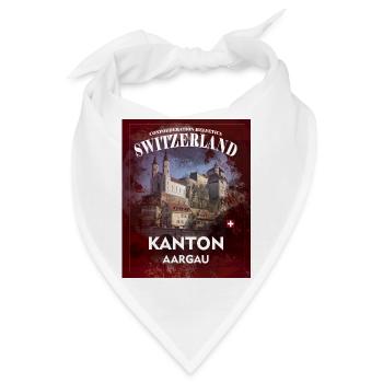 Kantons T-Shirt Aargau bei uns bedrucken lassen - Bandana - Weiß - Vorne
