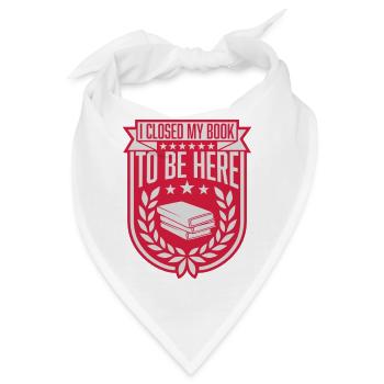 I closed my book - Bandana - Weiß - Vorne