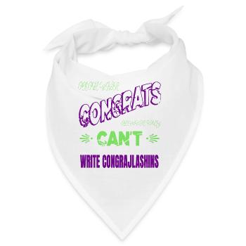 contentwriter blog joke books literary funny cool - Bandana - Weiß - Vorne