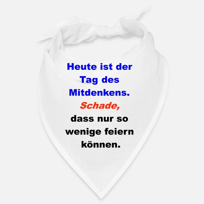 Tag des Denkens - Bandana - Weiß