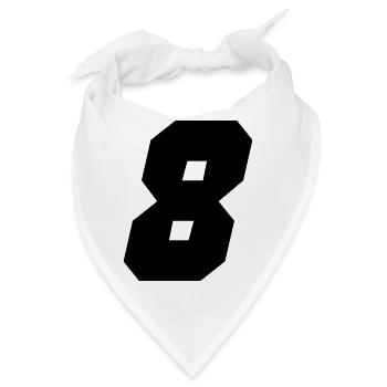 8 - Bandana - Weiß - Vorne