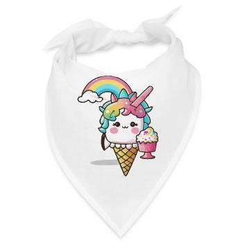 Einhorn der Sonne - Strahlen Sie wie die Sonne - Bandana - Weiß - Vorne