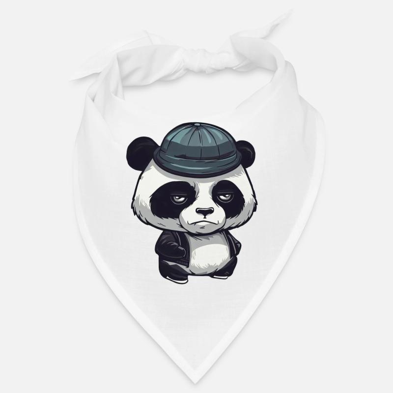 Cool panda bear with wool hat Bandana