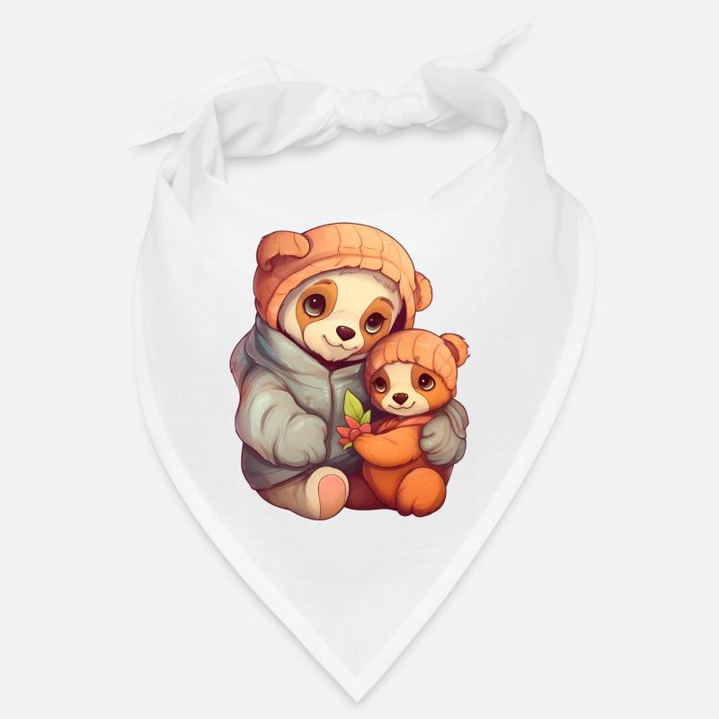 Mama und Bärbaby Bandana