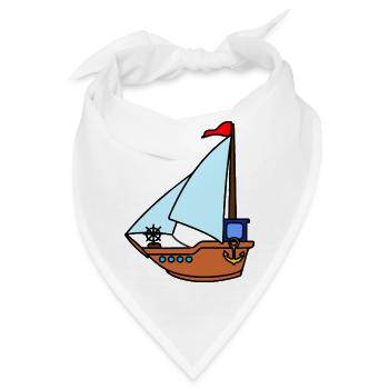 Spielzeug-Segelboot - Bandana - Weiß - Vorne