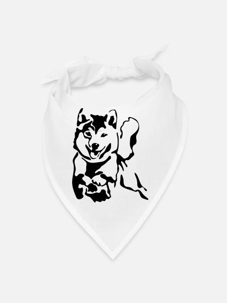 Shiba Inu - Bandana - blanc