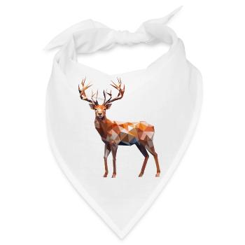 Polygon Hirsch - Bandana - Weiß - Vorne