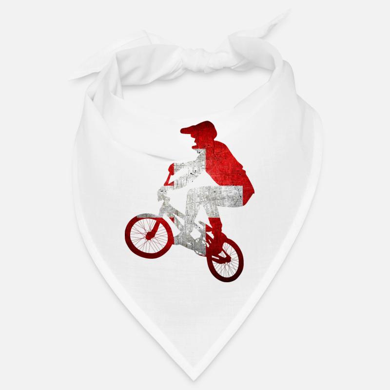 Silhouette de cycliste VTT vieilli Bandana