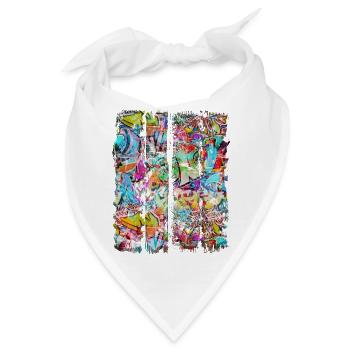 kunst digitalart grafikdesign vektorgrafik grafiken - Bandana - Weiß - Vorne