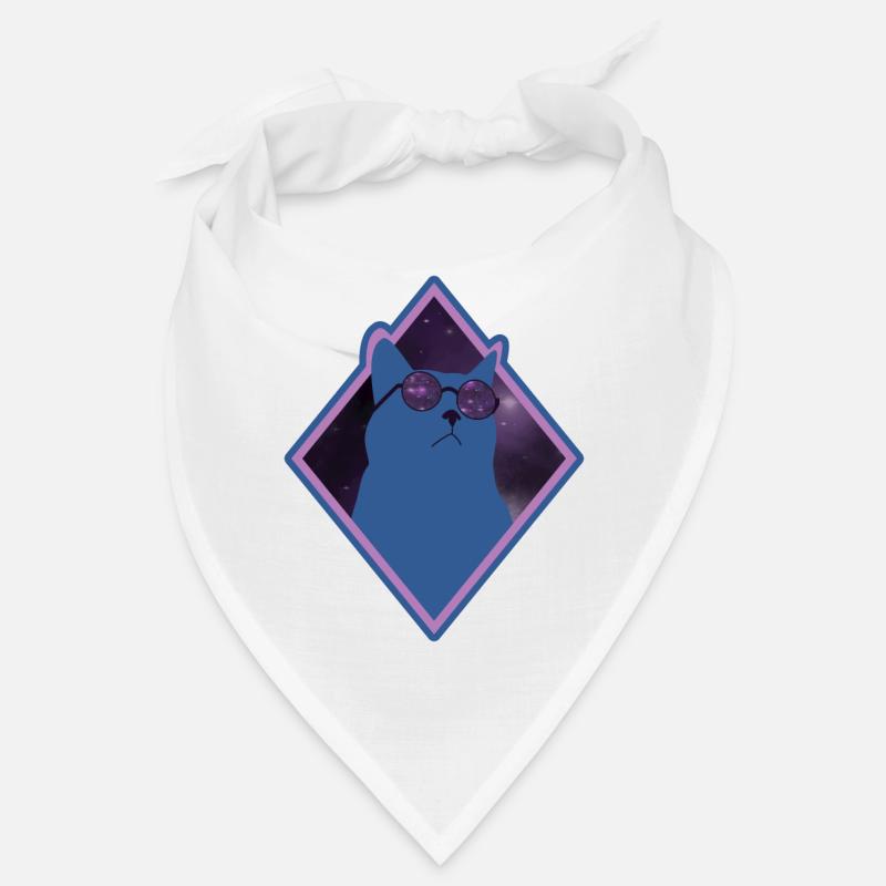 Chat Galaxy bleu Bandana