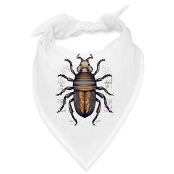 Ägyptischer Insektenkäfer - Bandana - Weiß - Vorne