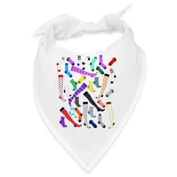 Socken - Bandana - Weiß - Vorne