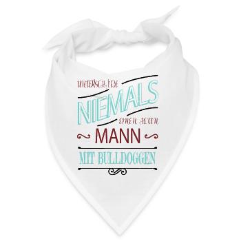 eigenschaften eigenschaft hund spaß bester opa - Bandana - Weiß - Vorne