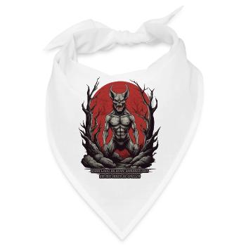 Höllen Dämon - Bandana - Weiß - Vorne
