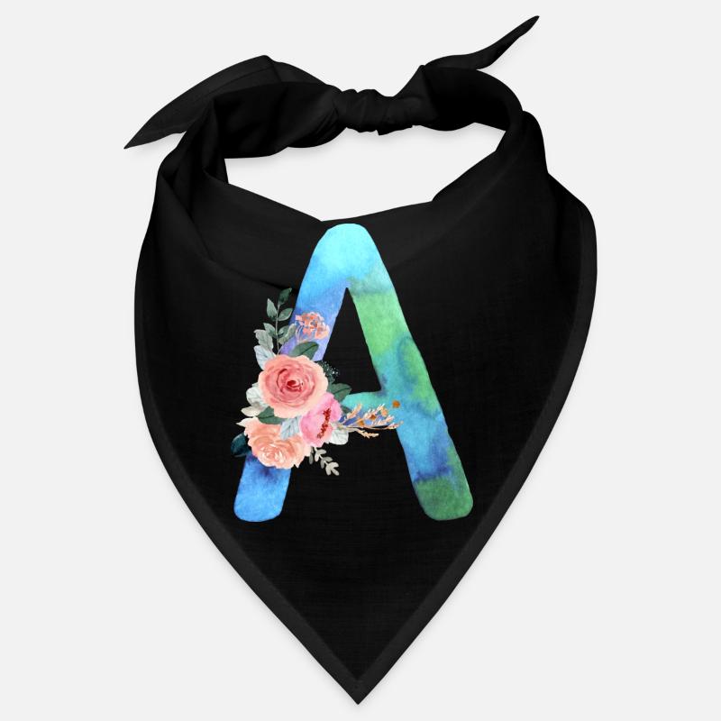 Buchstabe A Aquarell Bandana