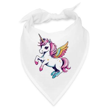 Licorne Einhorn Kawaii - Bandana - Weiß - Vorne