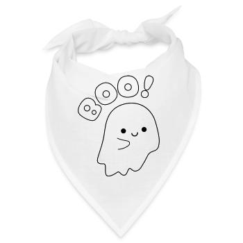 Halloween Geist - Bandana - Weiß - Vorne