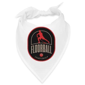 Floorball Meisterschaft Patch - Bandana - Weiß - Vorne