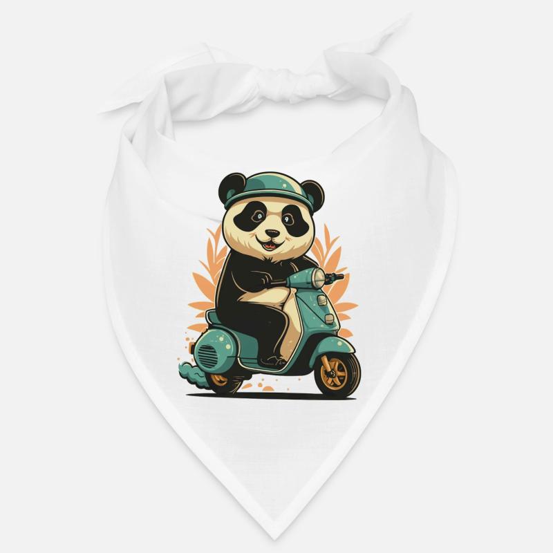 Panda Scooter Bandana