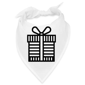 Kleine Geschenkbox - Bandana - Weiß - Vorne