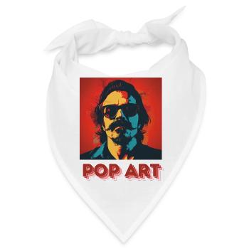 Pop Art - Bandana - Weiß - Vorne