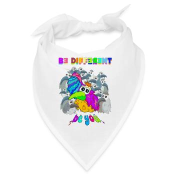 be different - Bandana - Weiß - Vorne