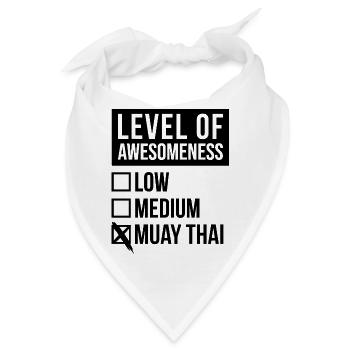Muay Thai Muay Thai Muay Thai - Bandana - Weiß - Vorne