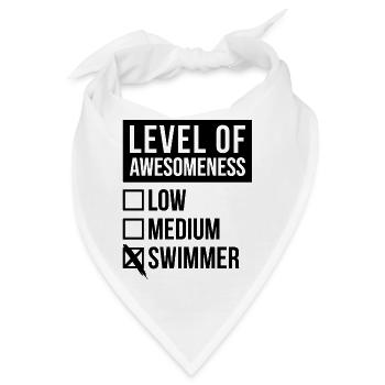 Schwimmer Schwimmer Schwimmer Schwimmer - Bandana - Weiß - Vorne