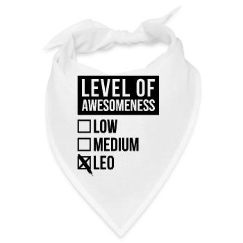 Leo Leo Leo - Bandana - Weiß - Vorne