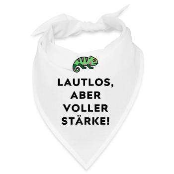CHAMÄLEON LAUTLOS ABER VOLLER STÄRKE - Bandana - Weiß - Vorne