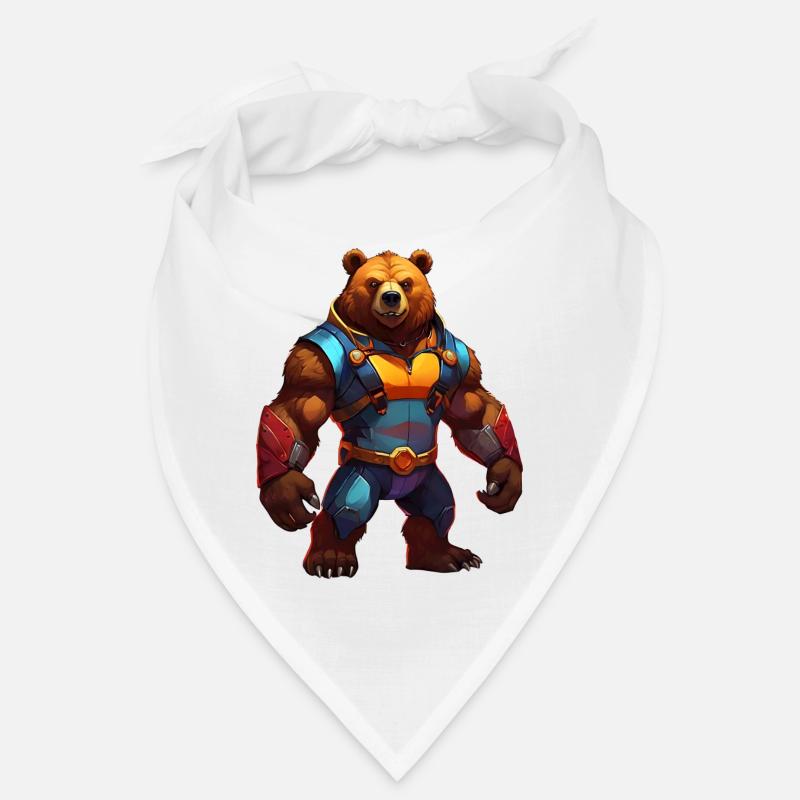Futuristic Warrior Bear Bandana