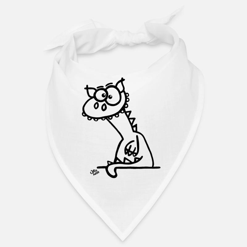 Der Drache - Bandana - Weiß