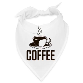 coffee - Bandana - Weiß - Vorne
