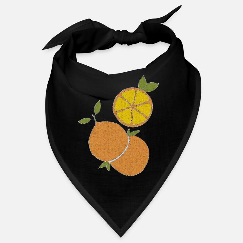 Orange Fabric Bandana