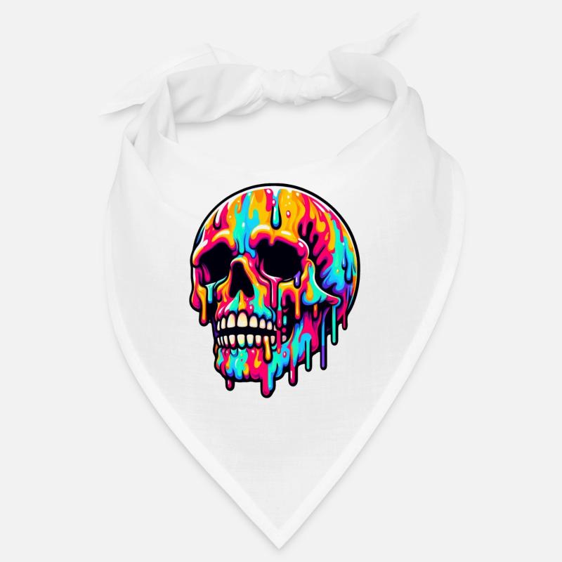 Lebendiger schmelzender Schädel Bandana