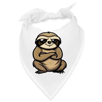 faultier - Bandana - Weiß - Vorne