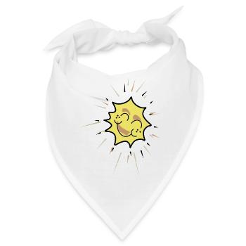 Sonnige Tage - Bandana - Weiß - Vorne